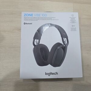 Logitech Zone Vibe 125 Wireless Headphones with Noise-Canceling Microphone Blue